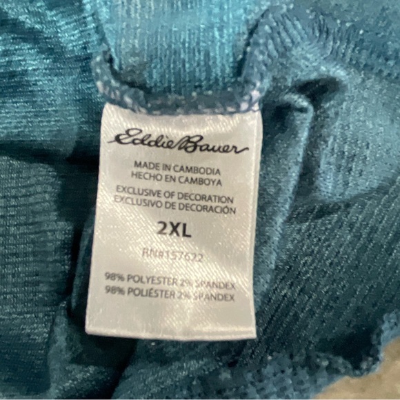 Eddie Bauer teal waffle knit pajama set Size 2X (P1) - Picture 10 of 10